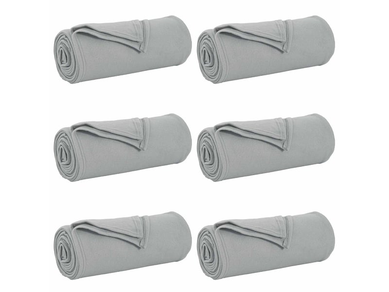 Couverture jetée de canapé 6 pcs gris 240x220 cm 4.28 kg polaire  - Conforama A