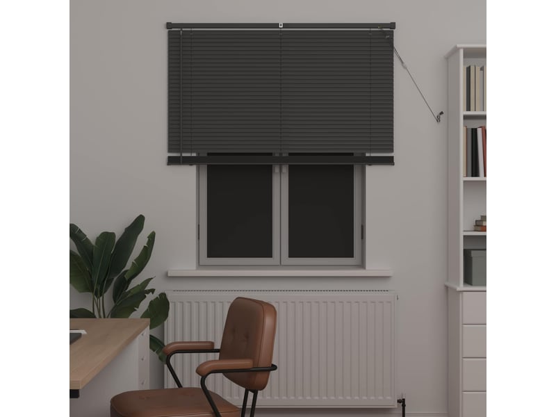  Store vénitien, store de fenêtre gris argenté 150 x 120 cm 25 mm pvc cf47839  - Conforama C