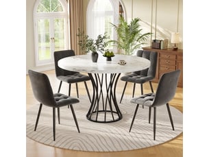Ensemble table rond(e)  4 chaise(s)  <strong></strong> <strong></strong> 