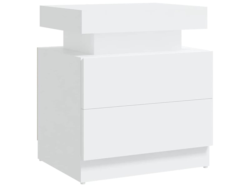  Table de chevet - cabinet de chevet - table de nuit blanc 45x35x52 cm aggloméré  - Conforama A