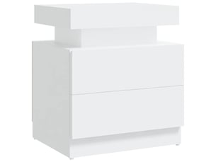 Table de chevet - cabinet de chevet - table de nuit blanc 45x35x52 cm aggloméré