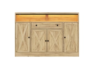Buffet 4 porte(s)  1 tiroir(s) ARVELLA  - 140 cm coloris naturel 