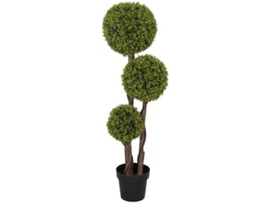 Buis artificiel 115 cm plante d'intérieur, plante en pot, décoration intérieure, plantes décoratives pour la maison, le bureau, le couloir, le jardin, vert