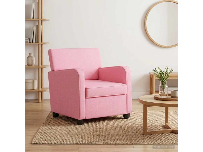 Vidaxl fauteuil rose tissu - Conforama B