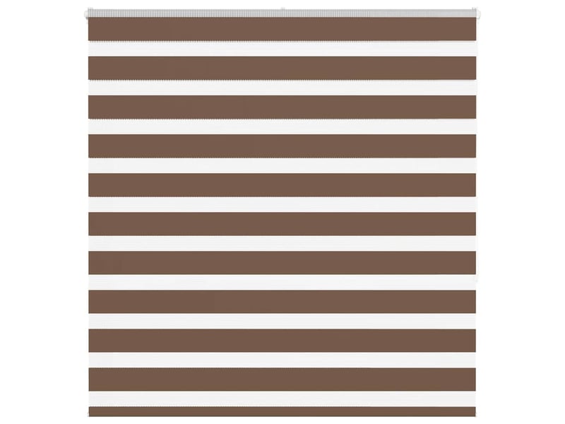 Store zèbre, store de fenêtre marron 145x150cm largeur du tissu 140,9cm polyester cf48680 - Conforama B