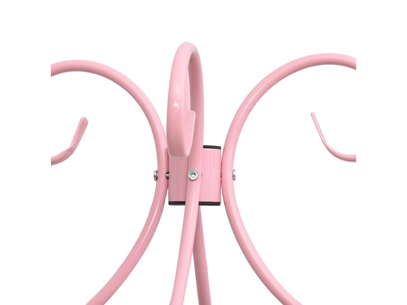  Lit simple- lit adulte -  cadre de lit à baldaquin sans matelas rose métal 90x200 cm  - Conforama D