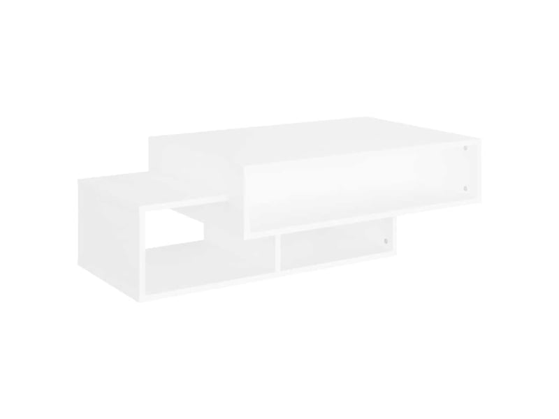  Table basse rectangulaire | table de salon blanc 105x55x32 cm bois d’ingénierie  - Conforama A