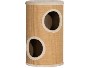 Tour cylindrique 35x60 cm double niveau marron beige
