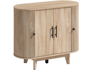 Buffet 4 porte(s) 0 tiroir(s) MEUBLIV - 90 cm coloris naturel
