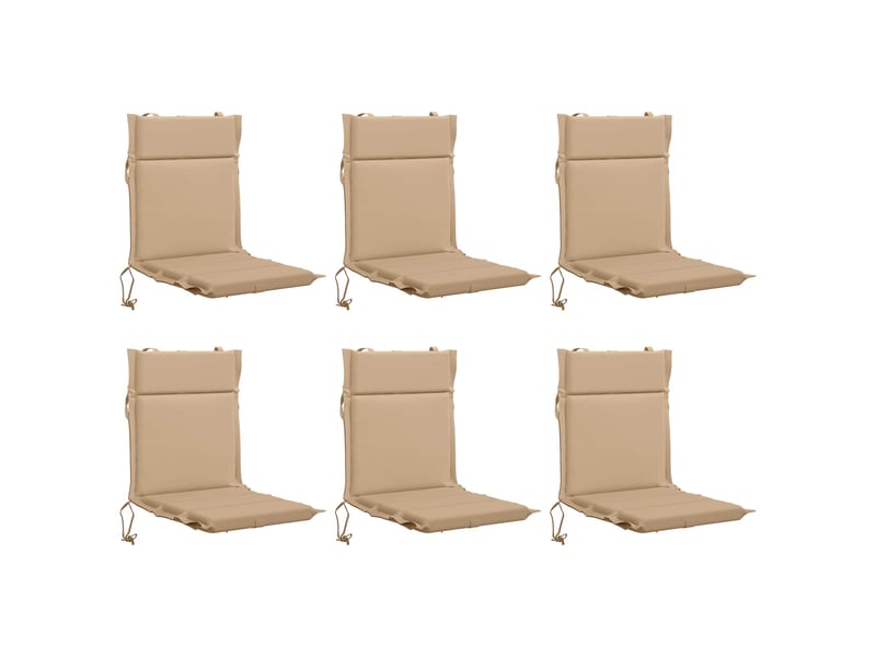  Lot de 6 coussins de chaise à dossier haut gemert cf59366  - Conforama A