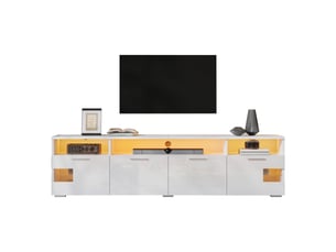 Meuble tv coloris blanc 180 cm <strong></strong>  <strong>CozyNest</strong>