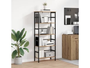Étagère 4 niveaux, étagère de rangement 60 x 29,5 x 149 cm bois d'ingénierie shl6911