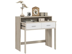 Console extensible 2 tiroir(s) coloris blanc <strong></strong> <strong></strong>