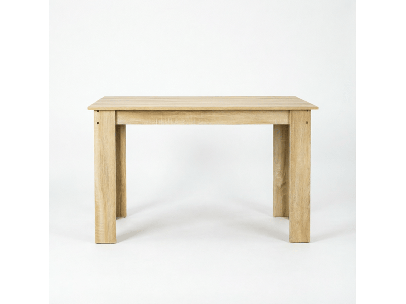  Table à manger 120 x 69 cm en panneaux de particules, finition chêne clair  - Conforama A