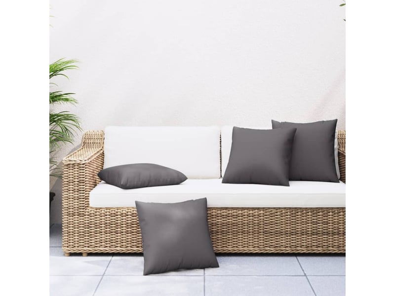  Lot de 4 coussins de canapé, coussins décoratifs anthracite 50x50 cm tissu cf59230  - Conforama B