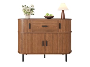 Buffet 4 porte(s) 1 tiroir(s) HAUSS SPOLE - 110 cm coloris bois foncé