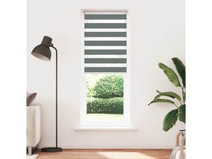 Store zèbre, store de fenêtre gris foncé largeur du tissu 85,9 cm polyester cf48632