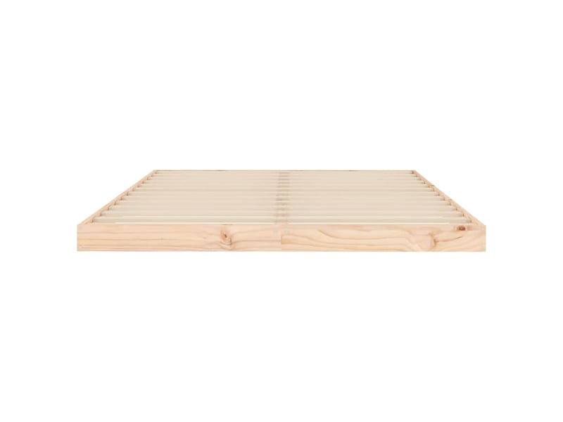  Lit double- lit adulte -  cadre de lit sans matelas 135x190 cm bois de pin massif  - Conforama D