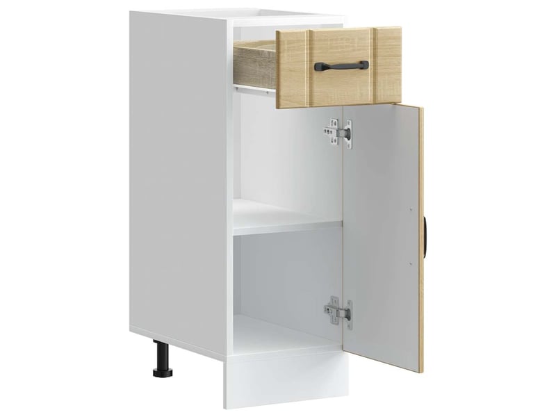  Meuble de rangement, armoire de cuisine lucca chêne sonoma bois ingénierie shl9573  - Conforama E