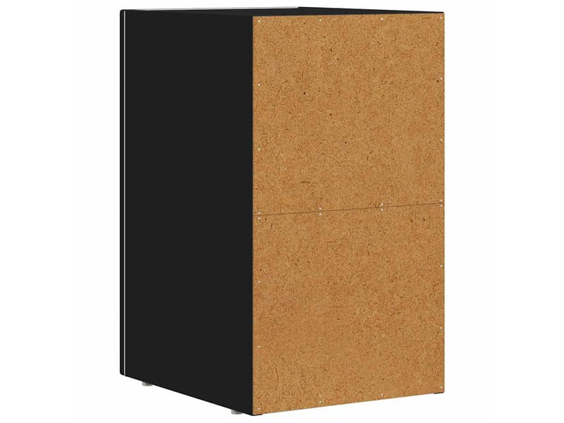  Table de chevet - cabinet de chevet - table de nuit elst noir 29,5 x 33,5 x 50 cm bois d'ingénierie  - Conforama E