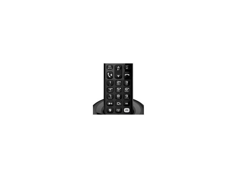  Telephone sans fil dect solo e260 noir avec mains libres, ecran 2 lignes amber et blocage des appels 7605382 - Conforama B