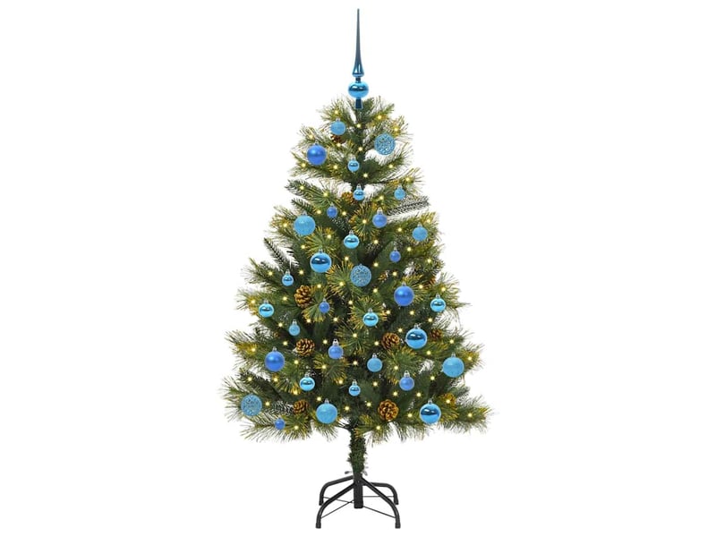  Sapin de noël - arbre de noël artificiel avec branches pliables et cônes 150 cm  - Conforama C