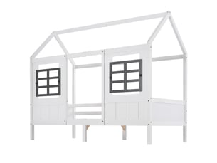 Lit simple 90x200 cm    coloris blanc
