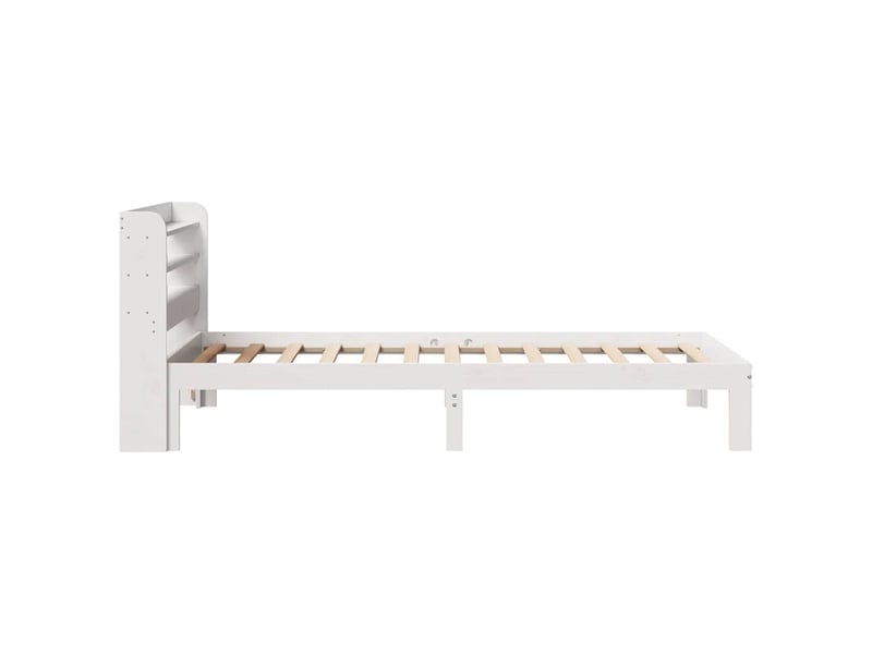  Lit simple- lit adulte -  cadre de lit avec tête de lit sans matelas blanc 90x200 cm  - Conforama D