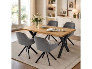 Ensemble table rectangulaire  4 chaise(s)  <strong>GOEURVANT</strong> <strong></strong> 