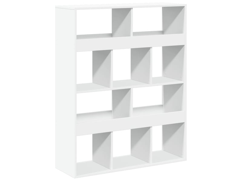 Cloison bibliothèque, meuble de rangement blanc 100x33x125,5 cm bois d'ingénierie shl7821 - Conforama A