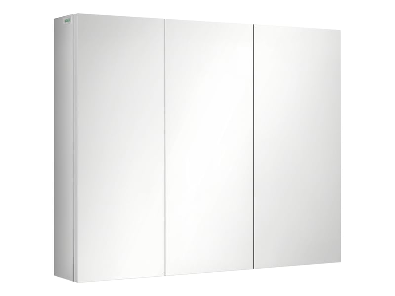 Armoire de toilette avec 3 portes miroir en acier inoxydable argenté 70x12x55 cm  - Conforama A