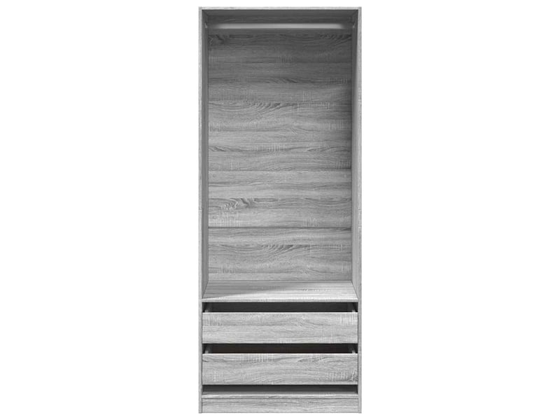  Garde-robe, armoire de rangement sonoma gris 80x50x200 cm bois d'ingénierie shl71502  - Conforama D