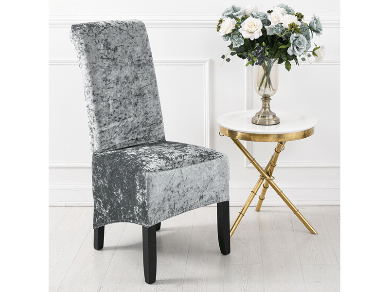  Housse de chaise de salle à manger élastique monobloc, en velours mélangé, amovible, blanche, dimensions 35 x 44 cm x42 cm XLH-ZLS-009286ZLS - Conforama D