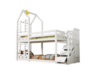 Lit superposé 2x90x200 cm <strong></strong>  <strong></strong> coloris blanc