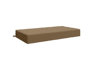Coussin d'assise, coussin pour chaisecanapé soest 100 % polyester taupe 120 x 80 x 15 cm cf51497