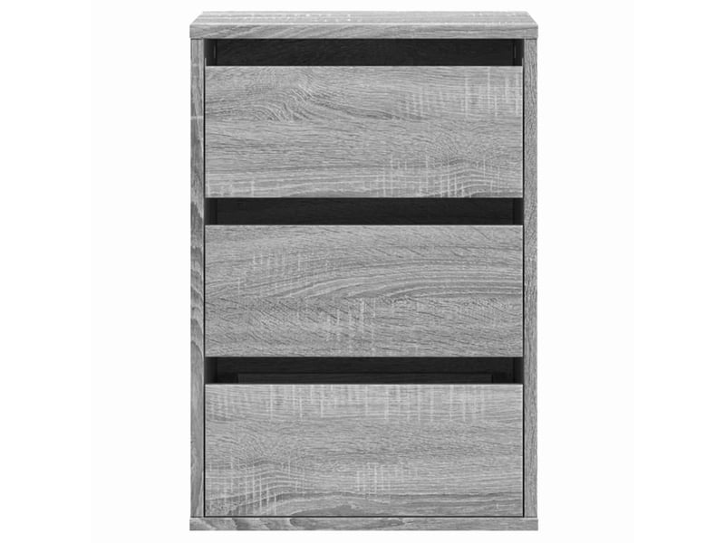  Commode chambre adulte, commode d'angle sonoma gris 40x41x58 cm bois d'ingénierie  - Conforama D