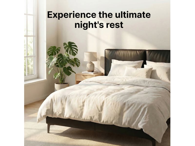  Matelas à ressorts ensachés 7 zones 160 x 200 cm h4 blanc  - Conforama B
