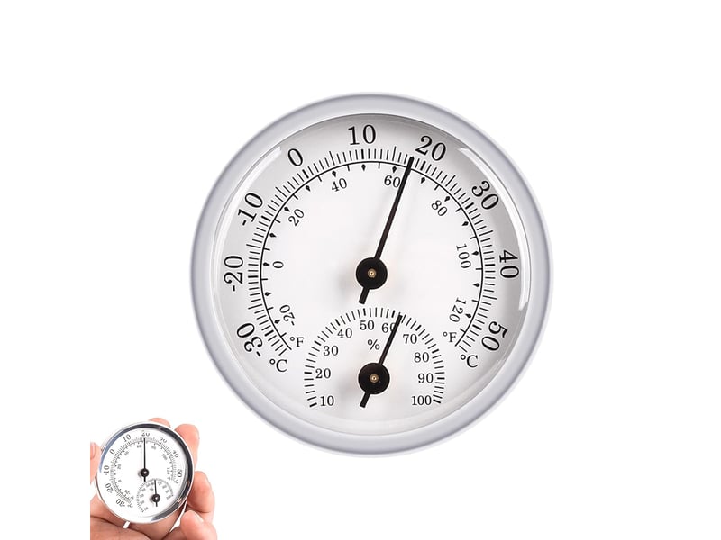 2 lot de hygromètre thermomètre, moniteur humidité et température, thermomètre d'intérieur et hygromètre intérieur - Conforama A