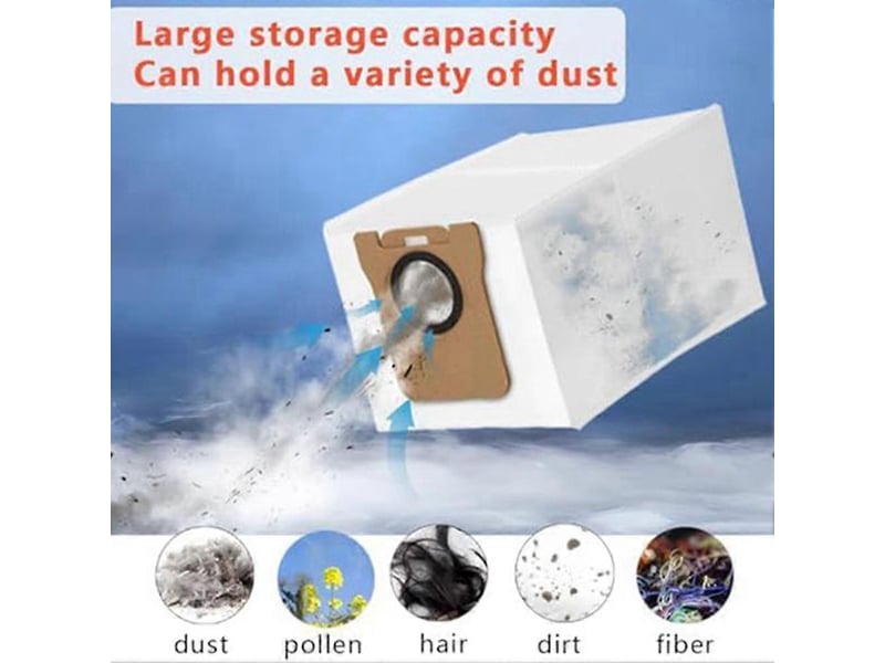  22pcs dust bag for l10s ultra s10 pro l20 ultra robot vacuum self-emptying base 3l large replacement bag  - Conforama B