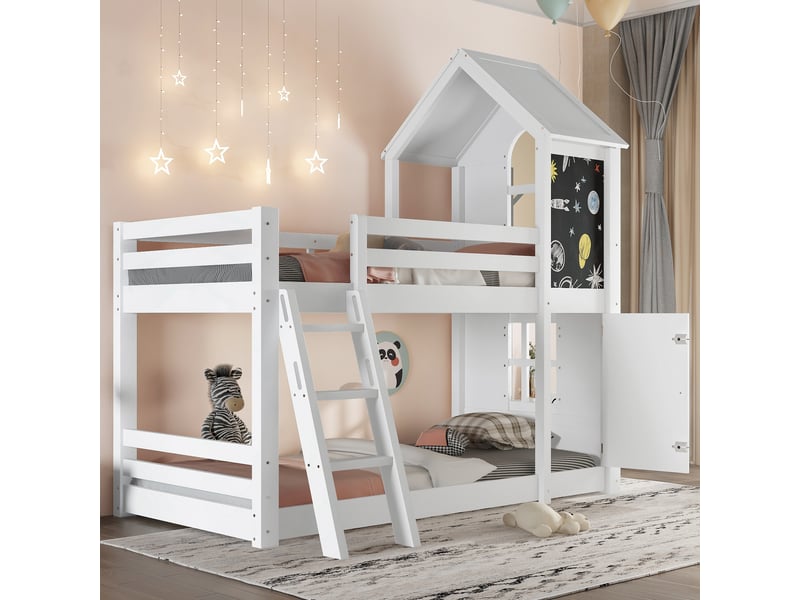  Lit enfant 90x200 princesse rose et blanc capitonné avec tête de lit couronne simili cuir pu  - Conforama R