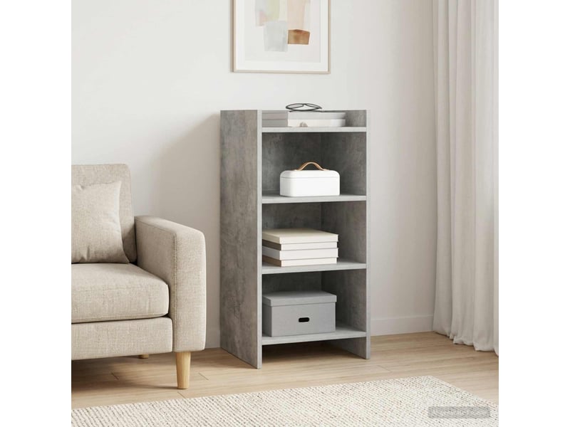  Buffet - bahut - meuble de rangement gris béton 40 x 36 x 80 cm bois d'ingénierie  - Conforama B