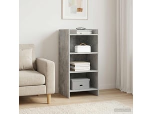 Buffet - bahut - meuble de rangement gris béton 40 x 36 x 80 cm bois d'ingénierie