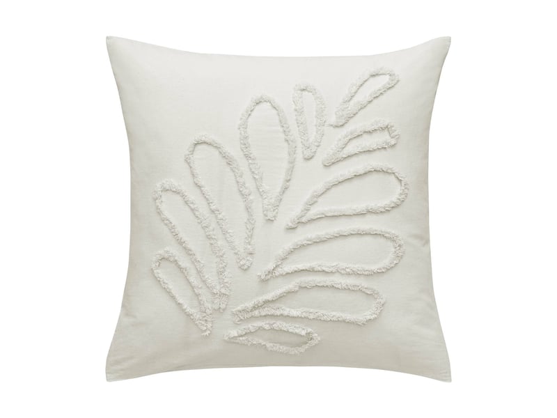  Parure de lit 240 x 220 cm 100% coton tufté anouk + drap housse 140 x 190 cm sable  - Conforama C