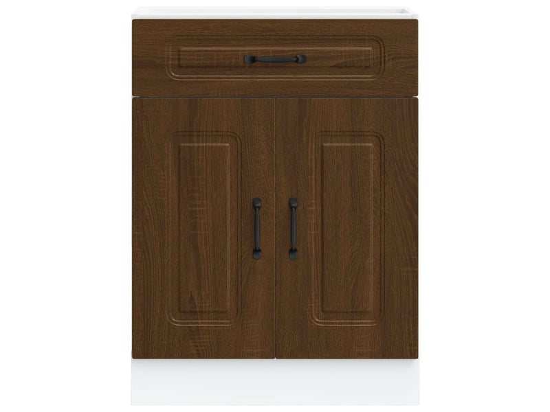  Meuble de rangement, armoire de cuisine kalmar chêne marron bois d'ingénierie shl6154  - Conforama D