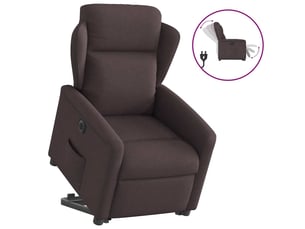 Fauteuil relax électrique <strong></strong> Tissu marron