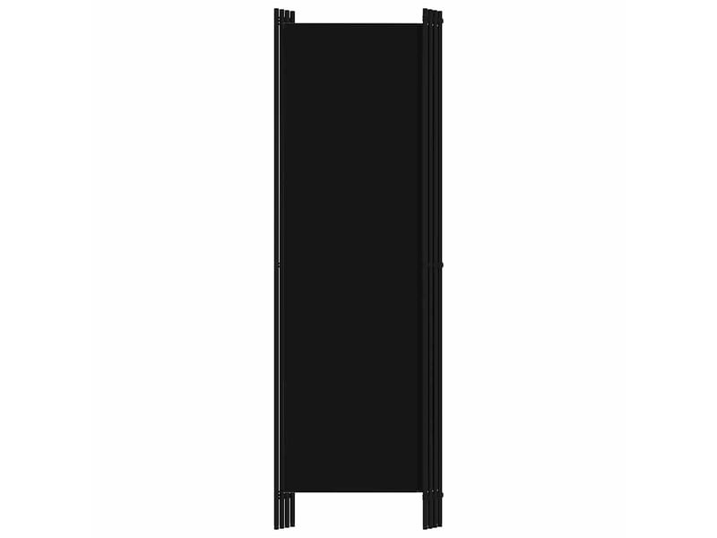  Paravent | cloison de séparation 4 panneaux noir 200x180 cm  - Conforama D