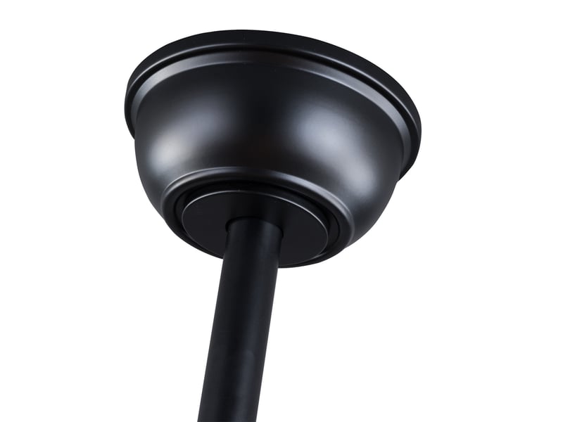  Ventilateur de plafond 42 pouces sans lumière à 6 vitesses noir et noyer foncé  - Conforama C