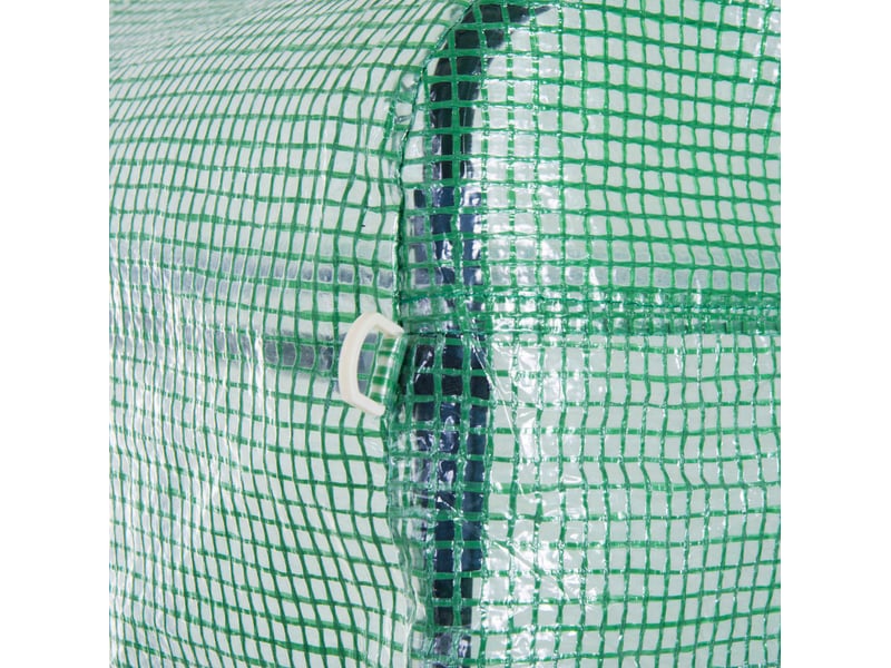  Serre tunnel 597x300x200 cm protection uv métal vert  - Conforama C