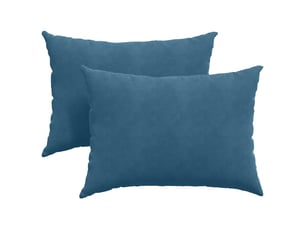 Lot de 2 coussins de canapé, coussins décoratifs bleu 70 x 50 cm cf59009