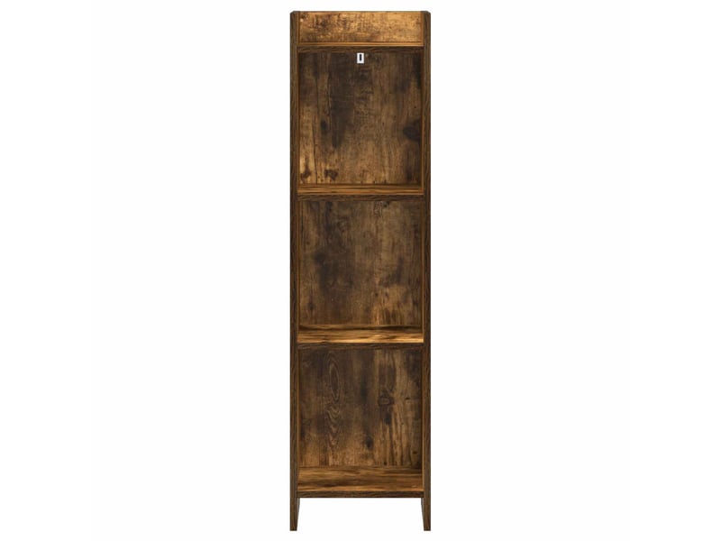  Bibliothèque, étagère de rangement chêne fumé 30 x 30 x 111 cm bois d'ingénierie  - Conforama D